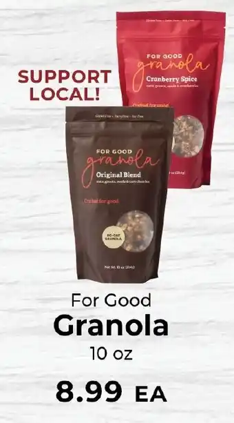 Sunset Foods For Good Granola offer