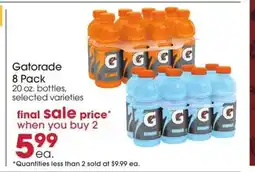Giant Eagle Gatorade 8-Pack offer