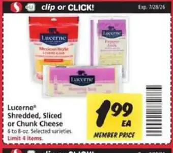 Safeway Lucerne Cheese offer