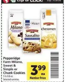Safeway Pepperidge Farm Cookies offer