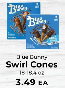 Sunset Foods Blue Bunny Swirl Cones offer