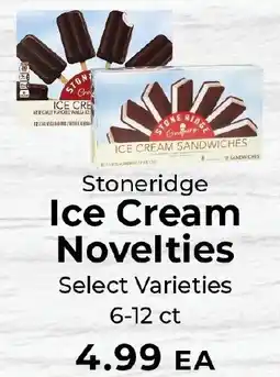 Sunset Foods Stoneridge ice cream novelties offer