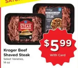 Pick'n Save Kroger Beef Shaved Steak offer