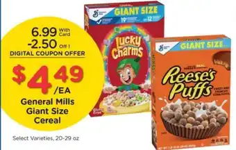 Pick'n Save General Mills Giant Size Cereal offer