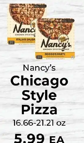 Sunset Foods Nancy's Chicago Style Pizza offer