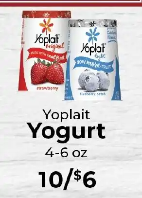 Sunset Foods Yoplait Yogurt offer