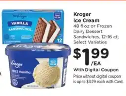 Pick'n Save Kroger Ice Cream offer