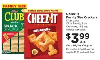 Pick'n Save Cheez-It Family Size Crackers offer