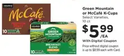 Pick'n Save Green Mountain or McCafé K-Cups offer