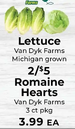 Sunset Foods Van Dyk Farms Lettuce offer