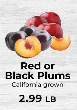 Sunset Foods Red or Black Plums offer