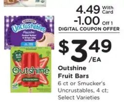 Pick'n Save Outshine Fruit Bars offer