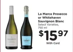 Pick'n Save La Marca Prosecco or Whitehaven Sauvignon Blanc offer