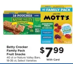 Pick'n Save Betty Crocker Family Pack Fruit Snacks offer