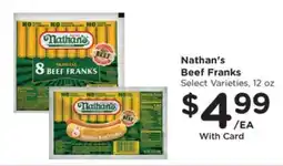 Pick'n Save Nathan's Beef Franks offer