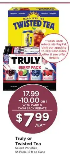 Pick'n Save Truly or Twisted Tea offer