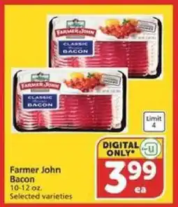 Albertsons Farmer John Bacon offer