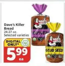 Albertsons Dave's Killer Bread offer