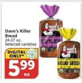 Albertsons Dave's Killer Bread offer