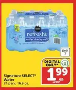 Albertsons Signature Select Water offer