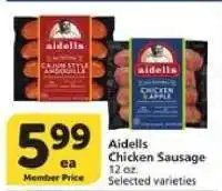 Albertsons Aidells Chicken Sausage offer