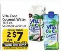 Albertsons Vita Coco Coconut Water offer
