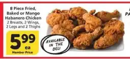 Albertsons 8 Piece Fried, Baked or Mango Habanero Chicken offer