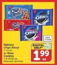 Albertsons Nabisco Chips Ahoy! or Oreo Cookies offer