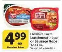 Albertsons Hillshire Farm Lunchmeat or Sausage Rope offer