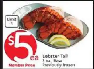 Albertsons Lobster Tail offer
