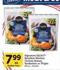 Albertsons Signature SELECT Boneless Skinless Chicken Breast, Tenderloin or Thighs offer