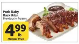 Albertsons Pork Baby Back Ribs offer