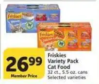 Albertsons Friskies Variety Pack Cat Food offer