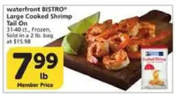 Albertsons waterfront BISTRO Large Cooked Shrimp Tail On offer