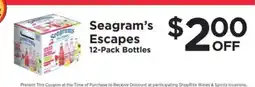 ShopRite Seagram's Escapes offer