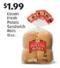 Aldi Oven Fresh Potato Sandwich Rolls offer