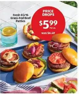 Aldi Fresh 85/15 Grass-Fed Beef Patties offer