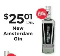 ShopRite New Amsterdam Gin offer