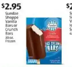 Aldi Sundae Shoppe Vanilla Bars or Crunch Bars offer