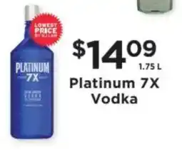 ShopRite Platinum 7X Vodka offer
