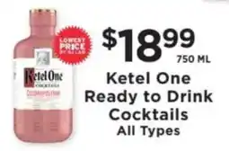 ShopRite Ketel One Ready to Drink Cocktails All Types offer