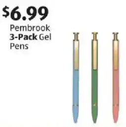 Aldi Pembrook 3-Pack Gel Pens offer