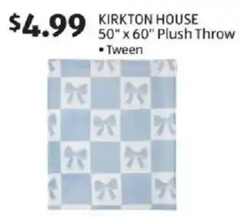 Aldi Kirkton House Plush Throw offer