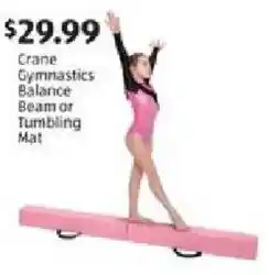 Aldi Crane Gymnastics Balance Beam or Tumbling Mat offer