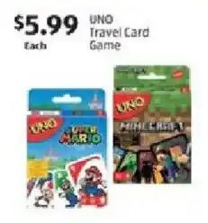 Aldi Uno travel card game offer
