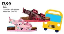 Aldi Toddlers' Character Footbed Sandals offer