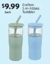 Aldi Crofton 2-in-1 Glass Tumbler offer
