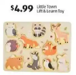 Aldi Little Town Lift & Learn Toy offer