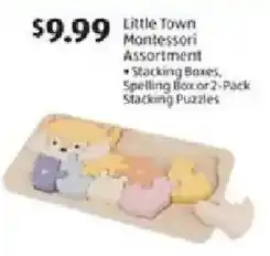 Aldi Little Town Montessori Assortment offer