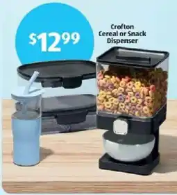 Aldi Crafton Cereal or Snack Dispenser offer